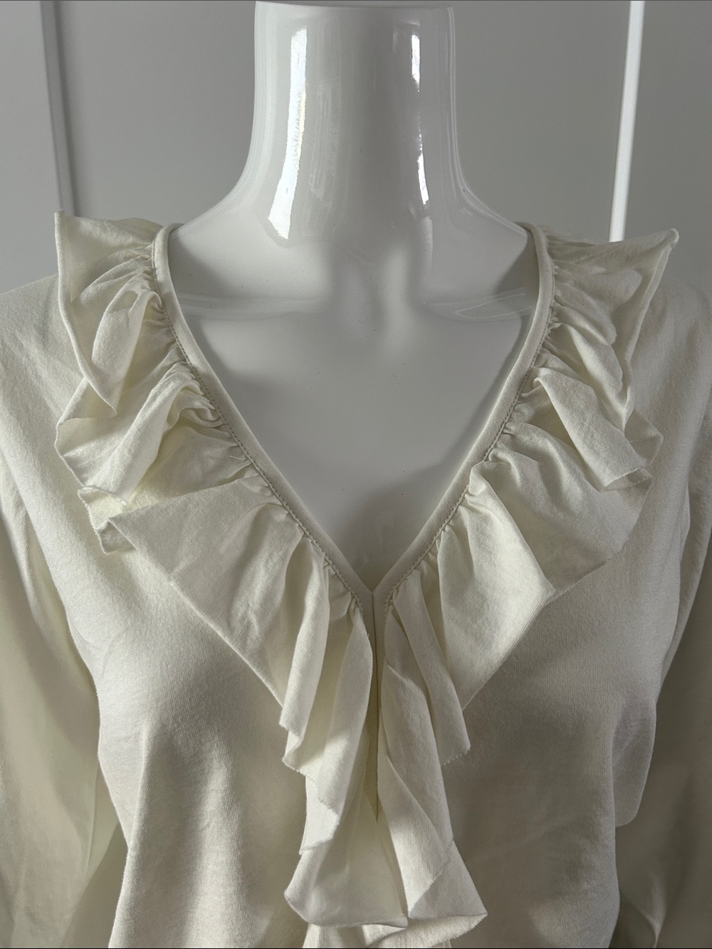 NATION LTD Giorgio Flouncetop in Porcelain | Size Small | New With Tags - Picture 7 of 16